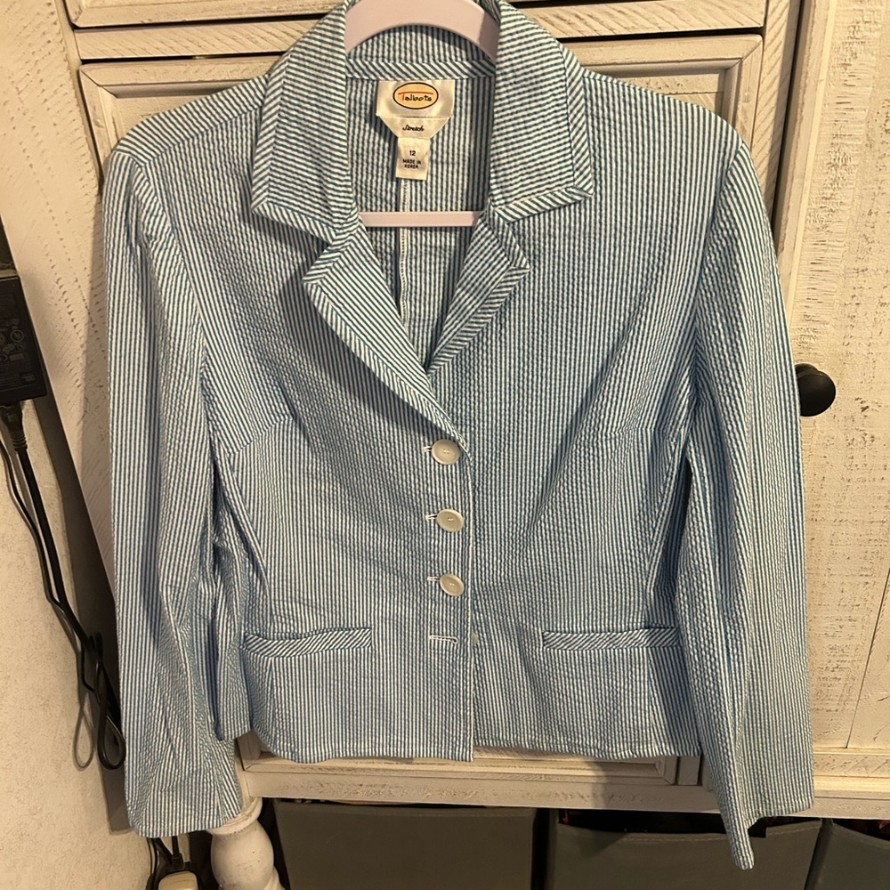 Talbots striped jacket